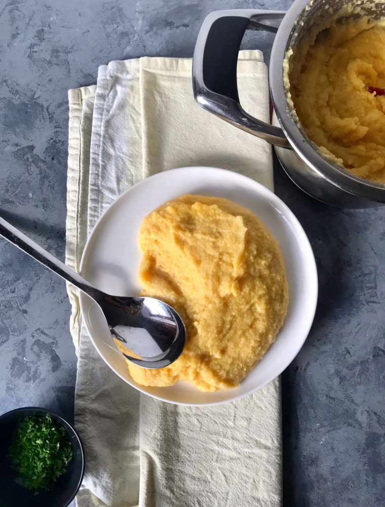 How to make creamy polenta (vegan)